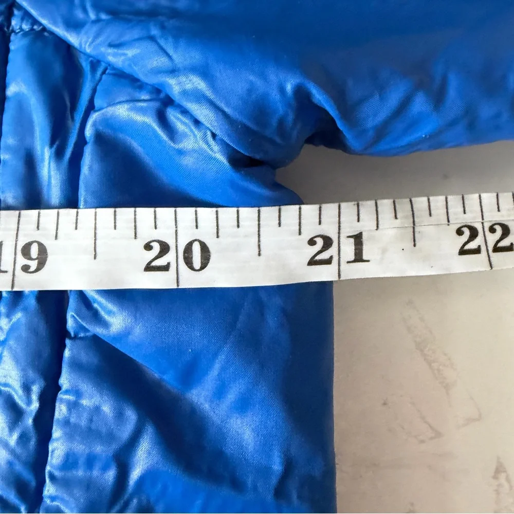 North Face Thermoball Jacket Mens Small Blue Insulated Full Zip Puffer Outerwear
